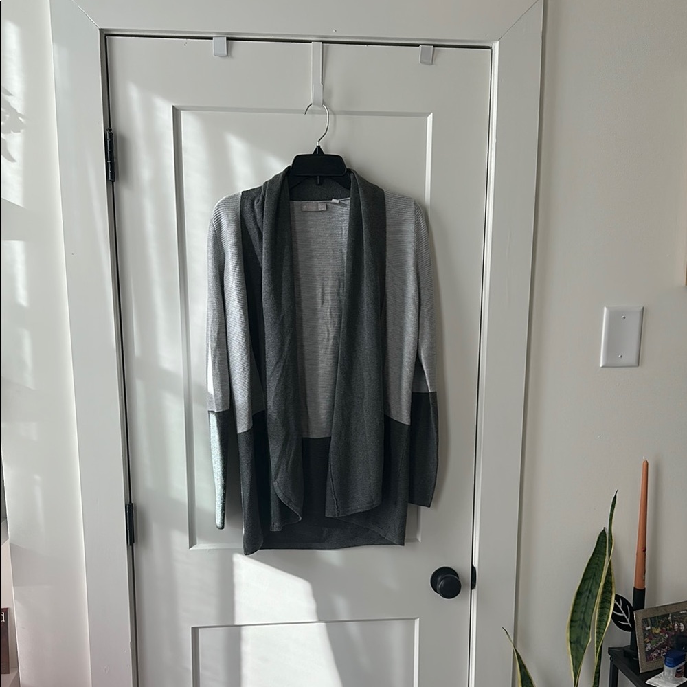 Cyrus Gray Long Cardigan Sweater for Layering